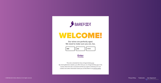 Security scan screenshot of https://www.barefootwine.com