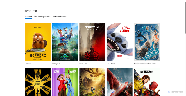 Security scan screenshot of https://www.disney.id/movies
