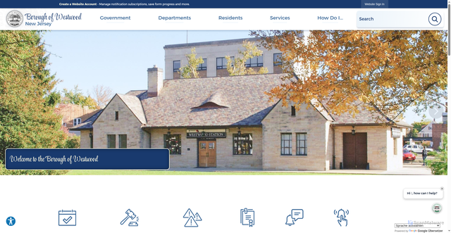 Security scan screenshot of https://westwoodnj.gov/