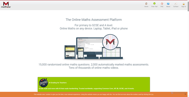 Security scan screenshot of https://mathster.com