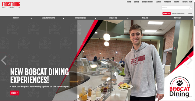 Security scan screenshot of https://www.frostburg.edu/