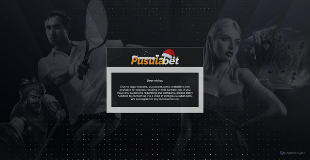 Security scan screenshot of https://pusulabet1024.com