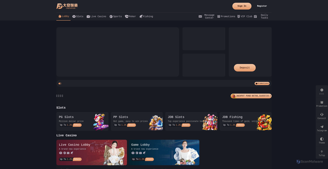 Security scan screenshot of http://dfyl.game/
