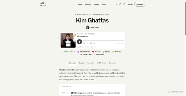 Security scan screenshot of https://www.at-media-group.com/what-i-did-next/kim-ghattas-journalist/