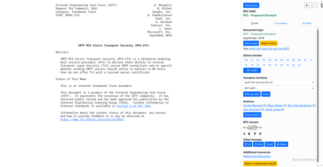 Security scan screenshot of http://mta-sts-mindcast-org.pages.dev/
