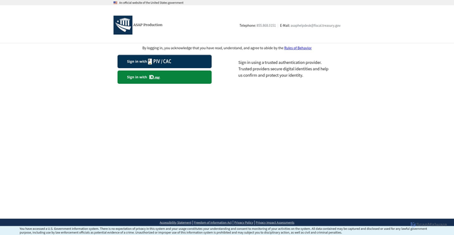 Security scan screenshot of https://asap.gov