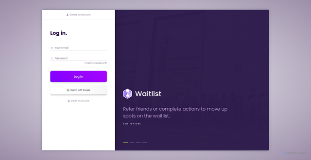 Security scan screenshot of https://app.viralsweep.com