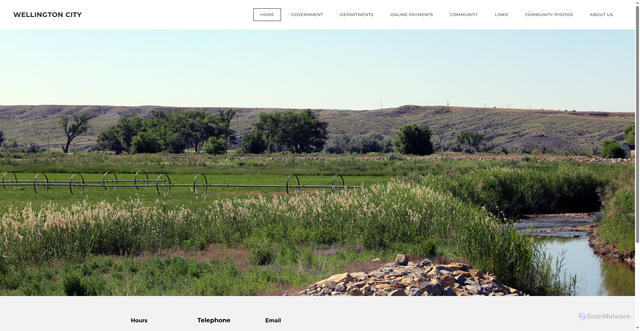 Security scan screenshot of https://www.wellingtonutah.gov/