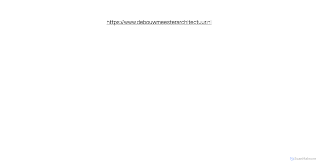 Security scan screenshot of https://debouwmeester.nu