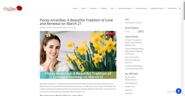 Security scan screenshot of https://edenflorist.com/flores-amarillas-a-beautiful-tradition-of-love-and-renewal-on-march-21/