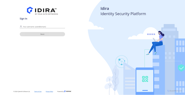Security scan screenshot of https://abd4819.id.cyberark.cloud