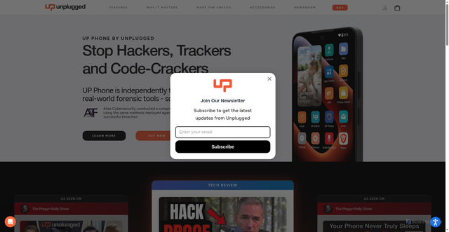 Security scan screenshot of https://unplugged.com