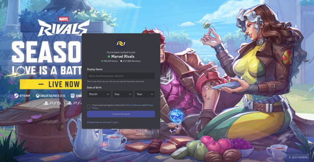 Security scan screenshot of https://discord.com/invite/marvelrivals