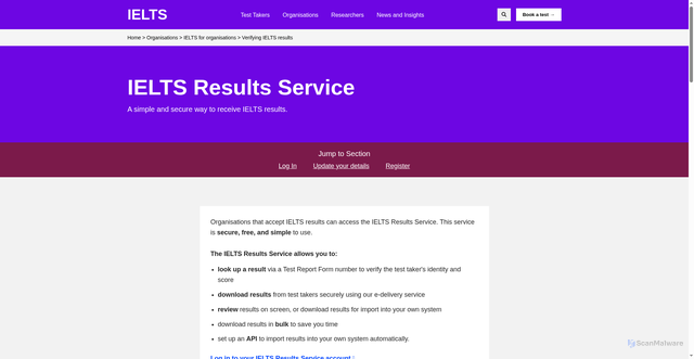 Security scan screenshot of http://ieltstrf.fun/