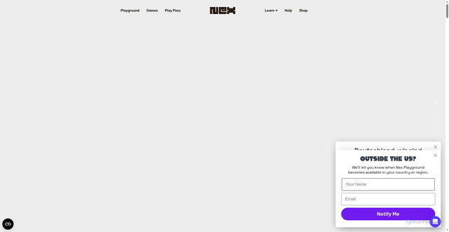 Security scan screenshot of https://nexplayground.com