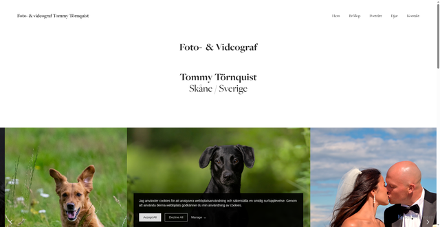 Security scan screenshot of https://fotograftommytornquist.se