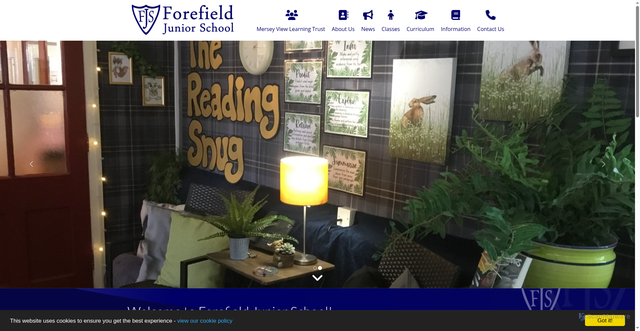 Security scan screenshot of https://www.forefieldjuniors.co.uk/