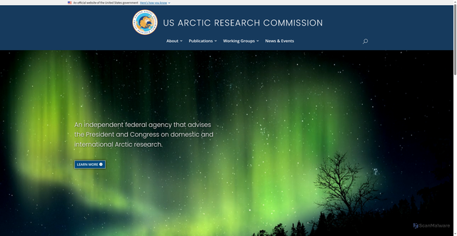 Security scan screenshot of https://arctic.gov/