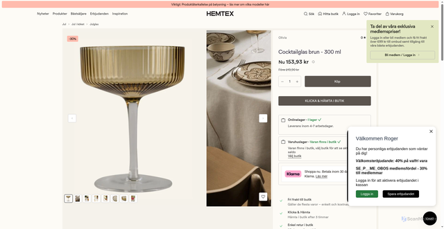 Security scan screenshot of https://www.hemtex.se/jul/jul-i-koket/julglas/olivia-cocktailglas-brun?v=210365190200&utm_source=Voyado&utm_medium=email&utm_campaign=SE_V_E_M_20260928_Mon_V4&eclub=FLAA_GUUPRBc-0PzIY5BbZ4MokL9p_xXfyOU-SpvOnx23suLRnXZQUZo0pqcjxXckScxZ-0NH-zZ3uVjboohDjn3R2An8ndocHU9O5Es7K1-E42fTaiAkM4RZwBk_YLoQSc4-wiCbr_dPFwgr8qyxNxdKJxJ_4SqjLJT_DjxjCeBQbIWfEo7Zu9V9xi91b6g2OwXQREl6424g5XqHb4tMA&vtid=d6suaLenG06uMa2SADjWYw