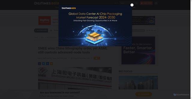 Security scan screenshot of https://www.digitimes.com/news/a20251226PD229/smee-asml-government-manufacturing-equipment.html