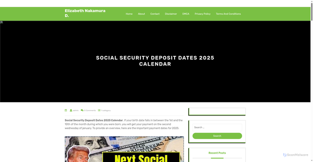 Security scan screenshot of https://christopheryoshidak.pages.dev/xkjr-social-security-deposit-dates-2025-calendar-xyniw/