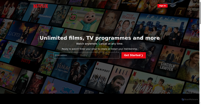 Security scan screenshot of http://www.netflix-clone-seven-opal.vercel.app/
