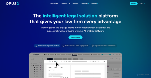 Security scan screenshot of https://opus2.com