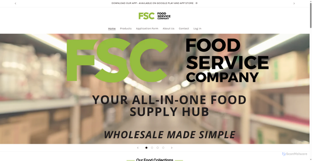 Security scan screenshot of https://foodserviceco.co.za