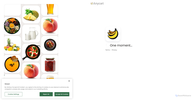 Security scan screenshot of https://sku.anycart.com