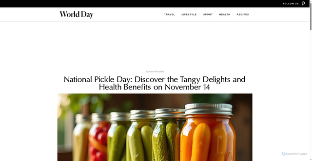 Security scan screenshot of https://www.journee-mondiale.com/en/day/national-pickle-day-discover-the-tangy-delights-and-health-benefits-on-november-14/