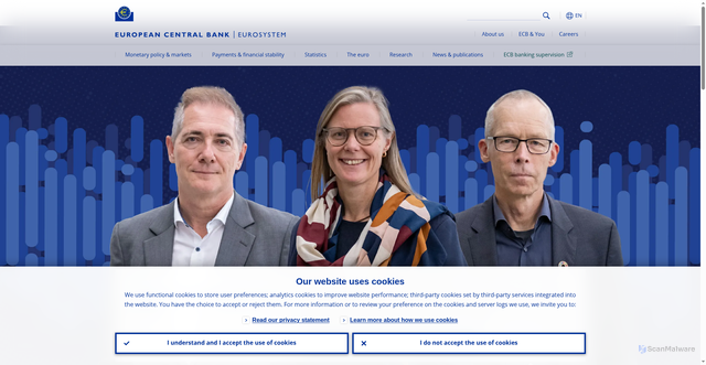 Security scan screenshot of https://www.ecb.europa.eu/home/html/index.en.html