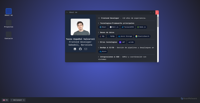 Security scan screenshot of https://tasiodev.me/