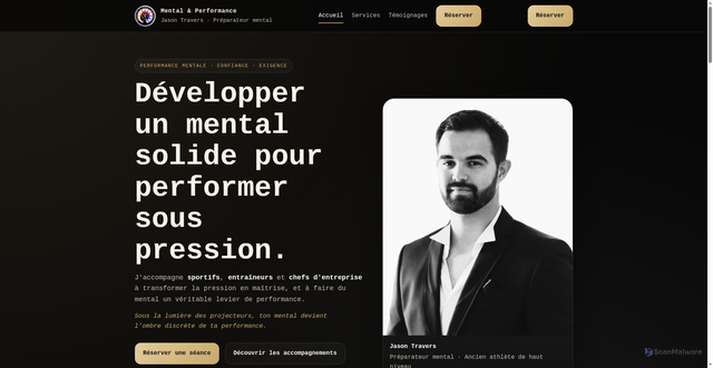 Security scan screenshot of http://jason-travers.com/