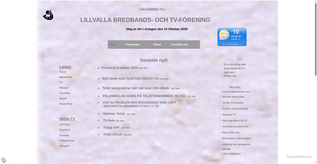 Security scan screenshot of https://lillvallakabeltv.se