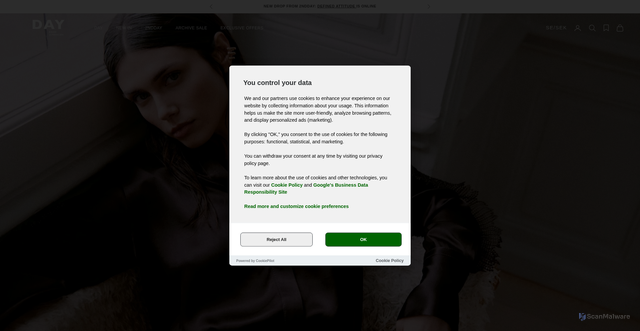 Security scan screenshot of https://day-store.se