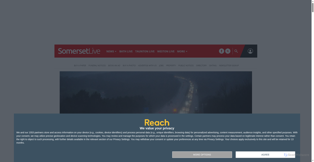 Security scan screenshot of https://somersetlive.co.uk