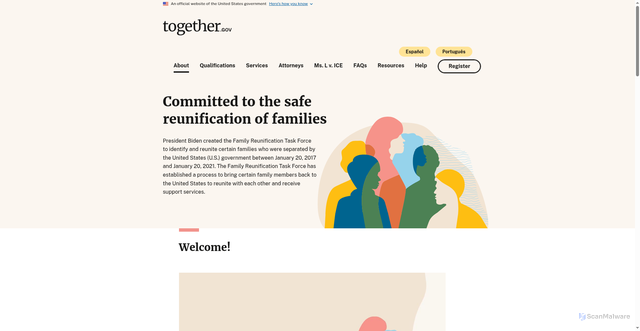 Security scan screenshot of https://www.together.gov/