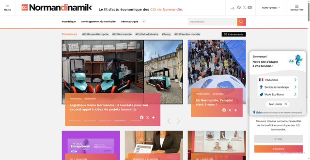 Security scan screenshot of https://www.normandinamik.cci.fr