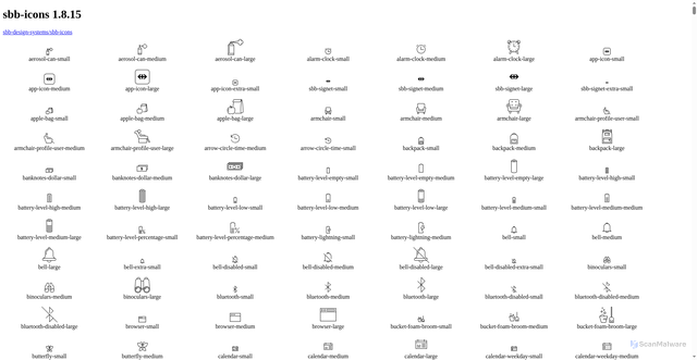 Security scan screenshot of https://icons.app.sbb.ch