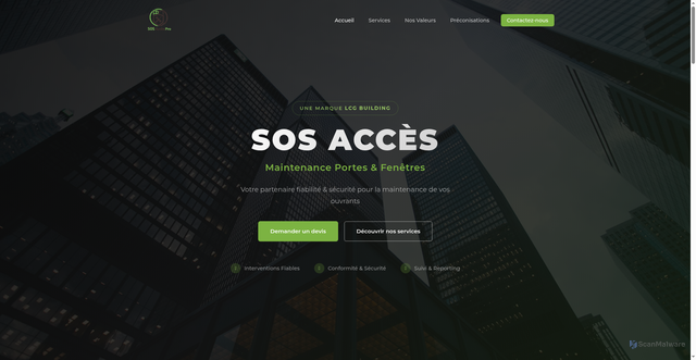 Security scan screenshot of http://sosaccespro.com/