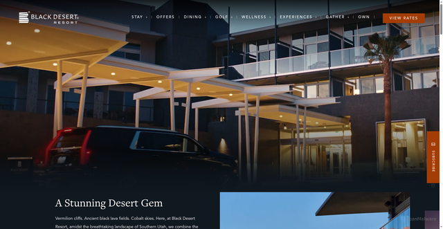 Security scan screenshot of https://www.blackdesertresort.com/