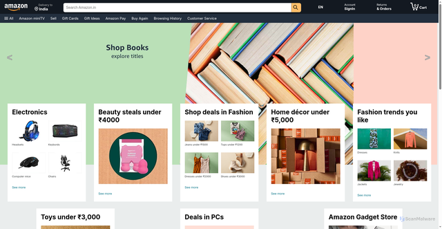 Security scan screenshot of https://www.anoopsamazon.vercel.app/
