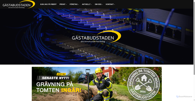Security scan screenshot of https://gastabudstaden.se