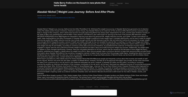 Security scan screenshot of https://garyshouldershugo-dzjtp4eikm.edgeone.app/19252-alasdair-nichol-weight-loss-journey-before-and-after-photo.html