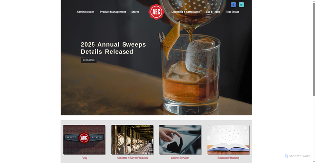 Security scan screenshot of https://alabcboard.gov/