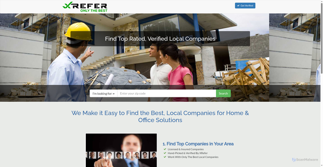 Security scan screenshot of https://www.xrefer.com