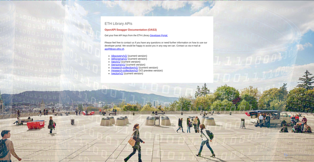 Security scan screenshot of https://apidocs.library.ethz.ch