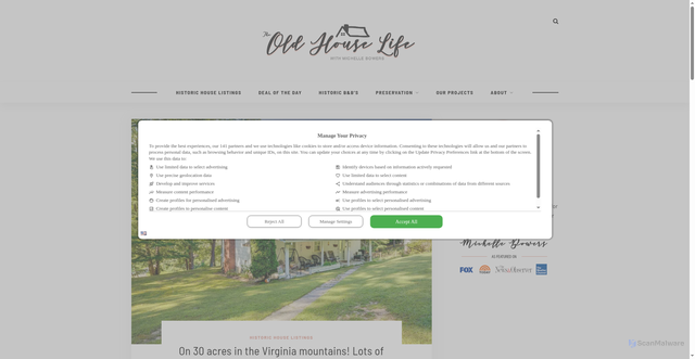Security scan screenshot of https://theoldhouselife.com/