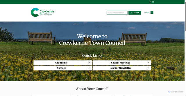 Security scan screenshot of https://www.crewkerne-tc.gov.uk/