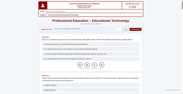 Security scan screenshot of https://ft-drillmaster-part-a-educational-technology-dpzhb1hwhn2f.edgeone.dev/